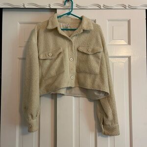 Cozy Cream Cropped Jacket